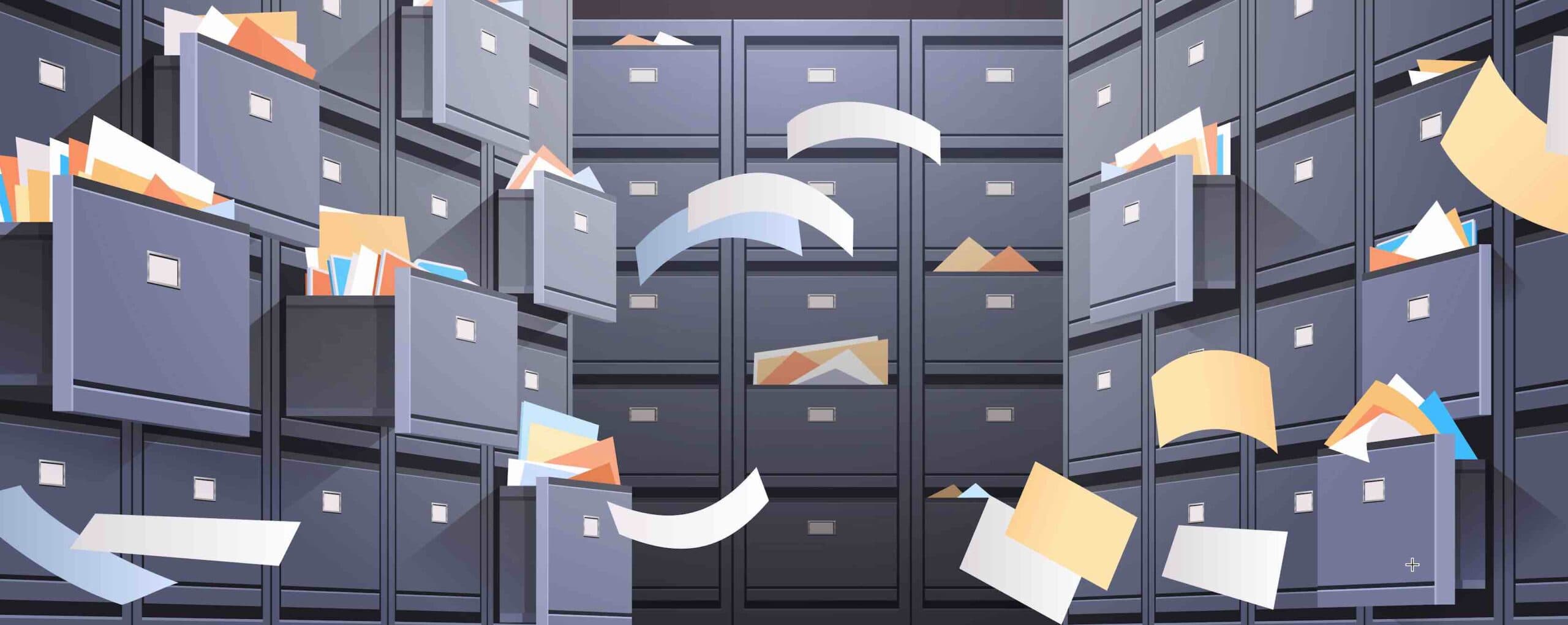 Dokumentbibliotek illustration Adobe Stock